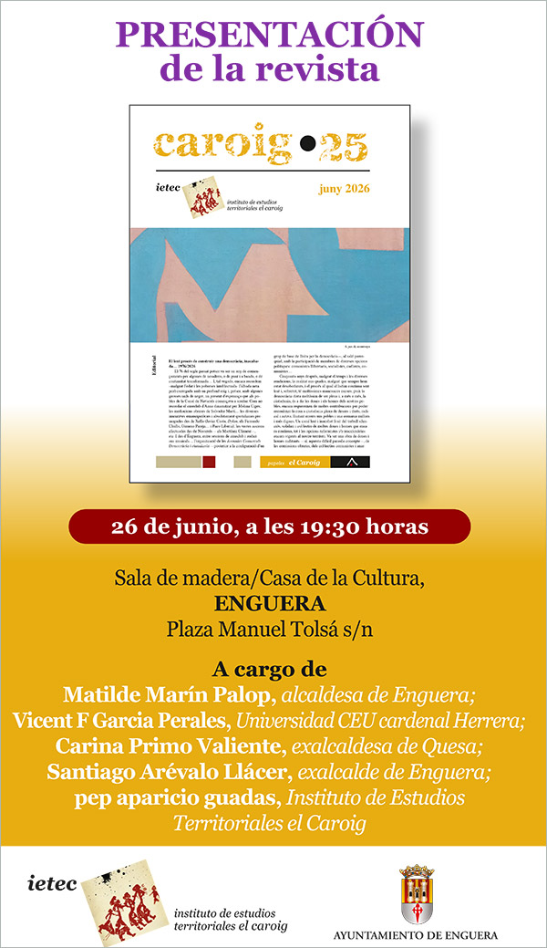 Preentación revista Caroig 25